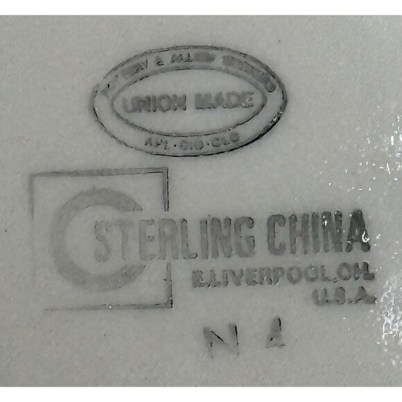 Sterling Vitrified China 9 Inch Wide Rim Bowls Gold Trim Set of 4 Stew Pasta - Picture 5 of 9